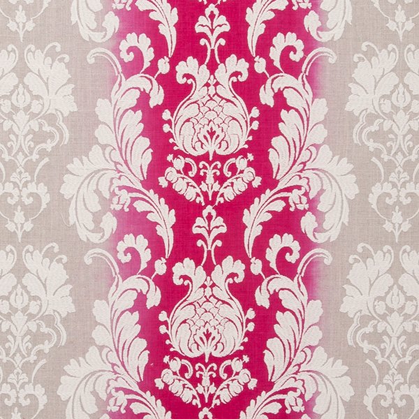Camelia Fuchsia Fabric | Clarke & Clarke by Sanderson Design