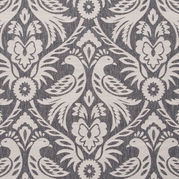 Harewood Charcoal Fabric by Clarke & Clarke