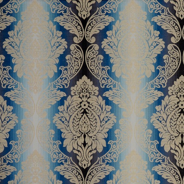 Ornato Aqua Fabric by Clarke & Clarke