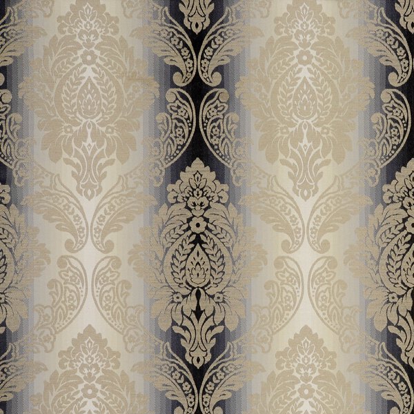 Ornato Charcoal Fabric by Clarke & Clarke