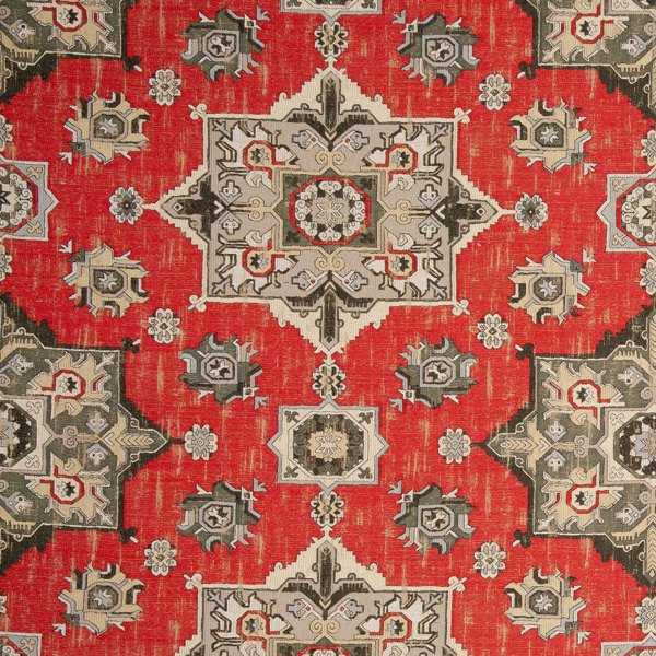 Malatya Crimson Fabric by Clarke & Clarke