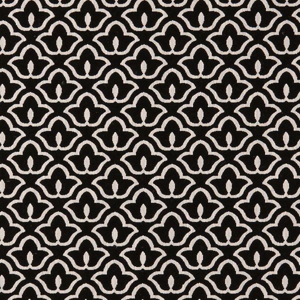 BW1014 Black/White Fabric by Clarke & Clarke