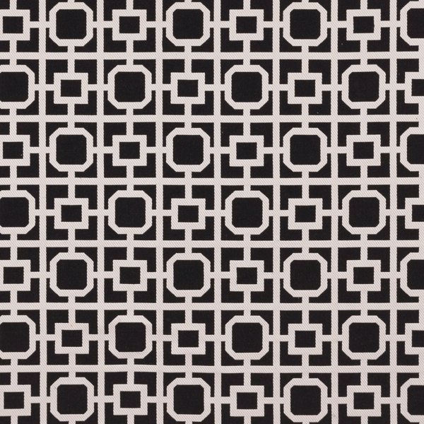 BW1017 Black/White Fabric by Clarke & Clarke