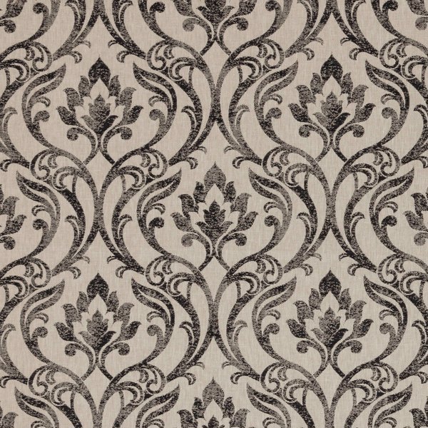 Leyburn Charcoal Fabric by Clarke & Clarke