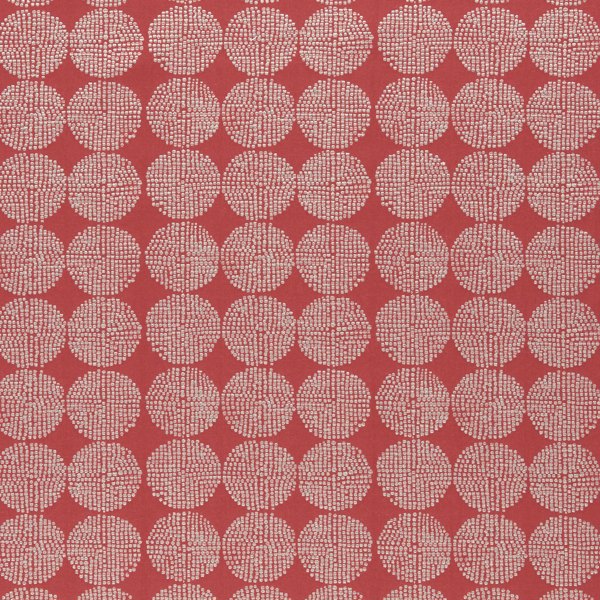Kiko Red Fabric by Clarke & Clarke