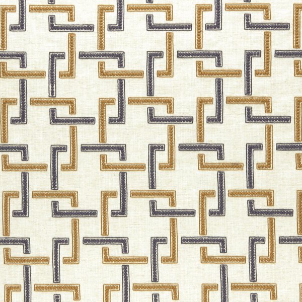 Sekai Charcoal/Cinnamon Fabric by Clarke & Clarke