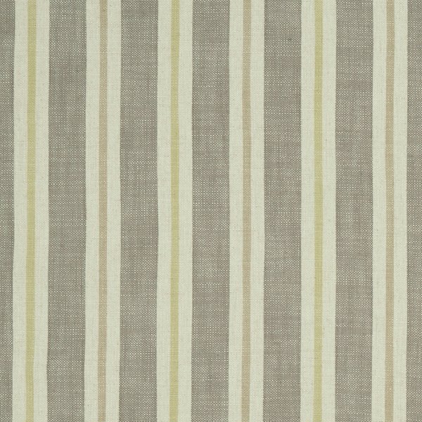 Sackville Stripe Citron/Natural Fabric by Clarke & Clarke