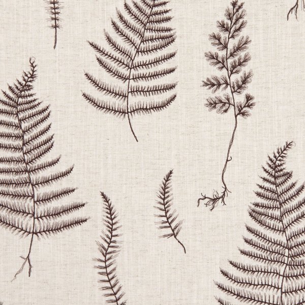 Lorelle Charcoal/Linen Fabric by Clarke & Clarke