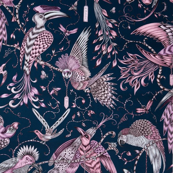 Audubon Pink Fabric by Clarke & Clarke