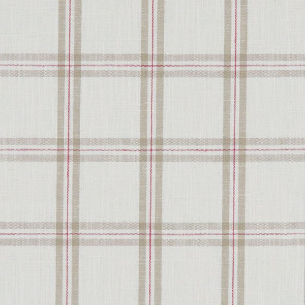 Kelmscott Raspberry/Linen Fabric by Clarke & Clarke