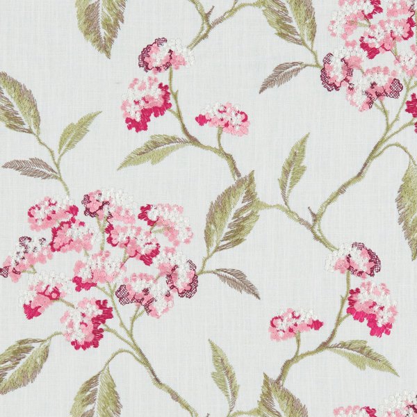 Summerby Raspberry Fabric by Clarke & Clarke