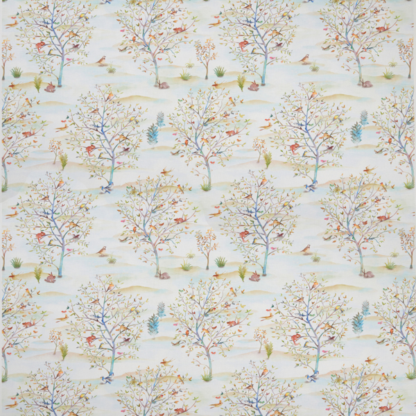 Coppice Autumn/Cream Fabric by Clarke & Clarke