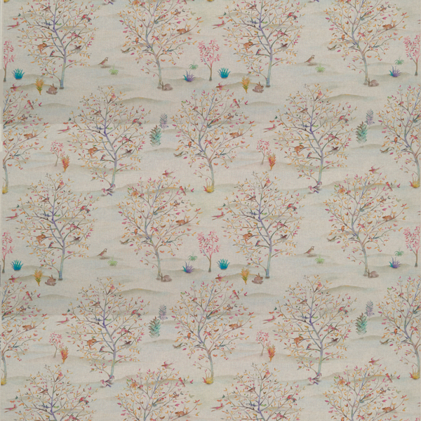 Coppice Summer/Linen Fabric by Clarke & Clarke