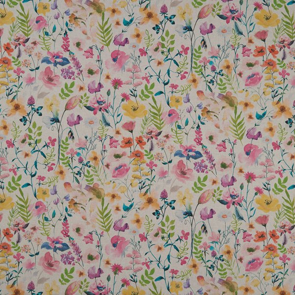 Lolita Summer/Linen Fabric by Clarke & Clarke