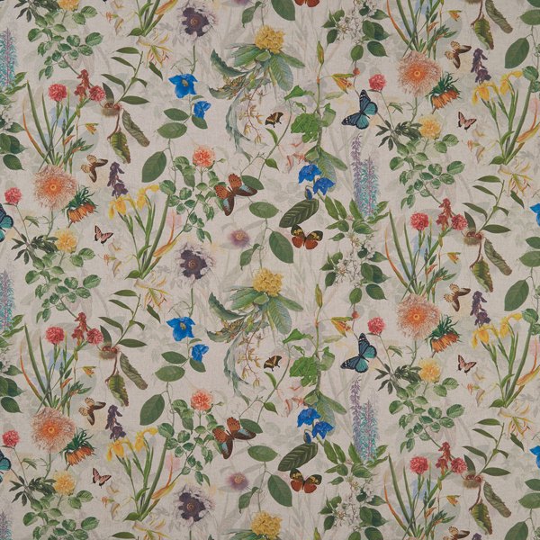 Secret Garden Garden Linen Fabric by Clarke & Clarke