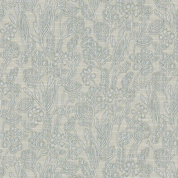 Marbury Silver Fabric by Clarke & Clarke