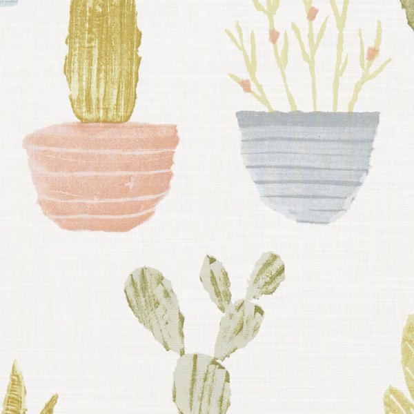 Cactus Pastel Fabric by Clarke & Clarke