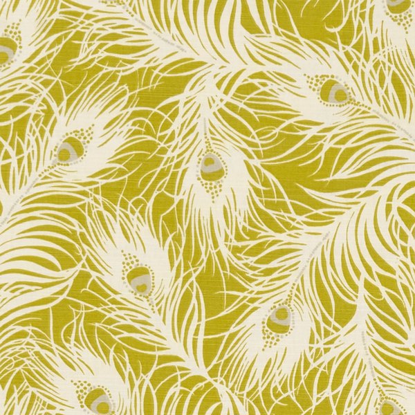 Harper Chartreuse Fabric by Clarke & Clarke