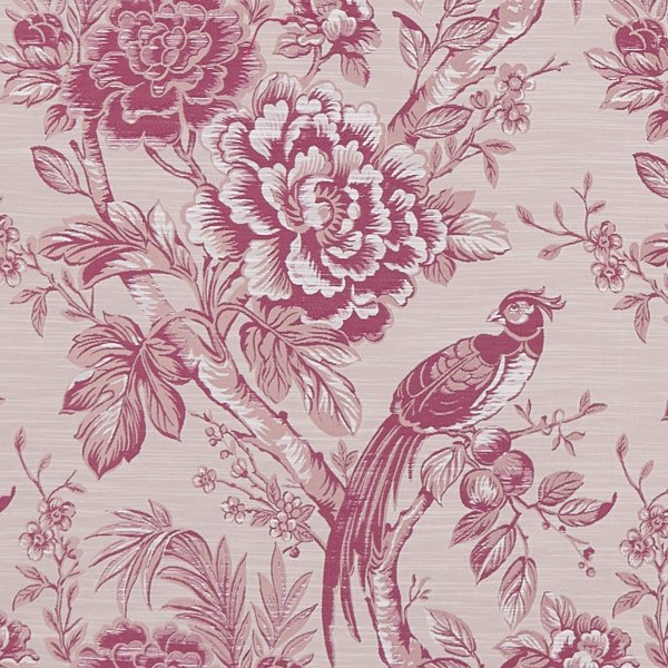 Avium Raspberry Fabric by Clarke & Clarke