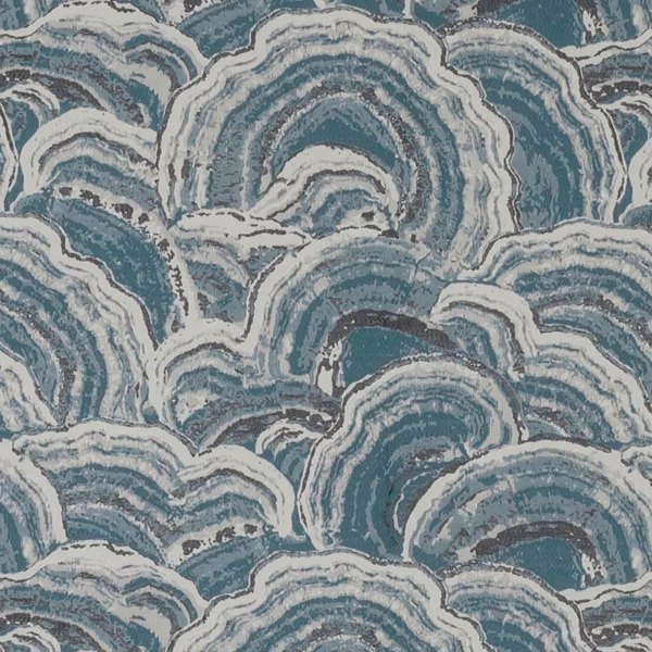 Langei Kingfisher Fabric by Clarke & Clarke