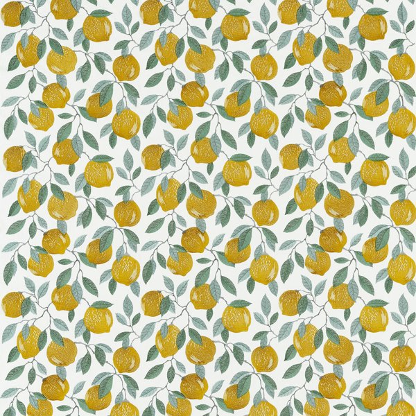 Sicilian Lemon Fabric by Clarke & Clarke