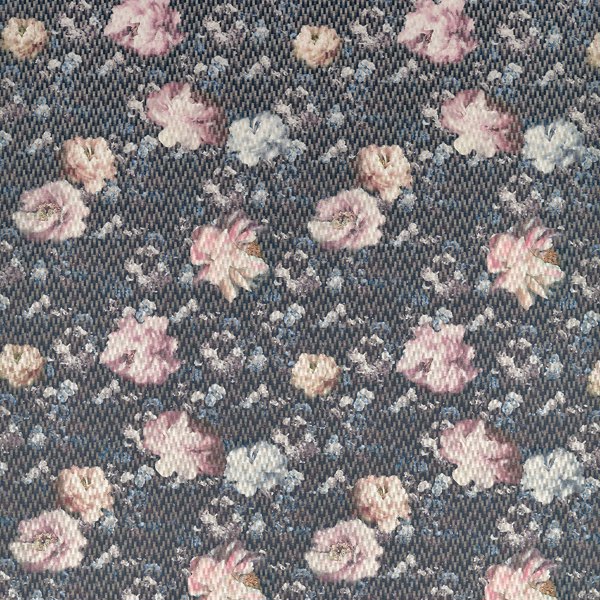 Camile Blush/Charcoal Fabric by Clarke & Clarke
