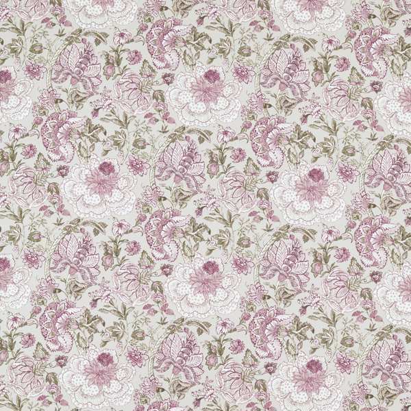 Lucienne Rasberry/Linen Fabric by Clarke & Clarke