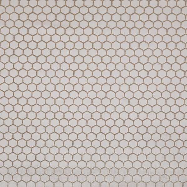 Hexa Taupe Fabric by Clarke & Clarke