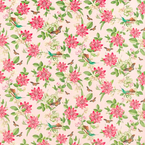 Pink Lotus Blush Velvet Fabric by Clarke & Clarke
