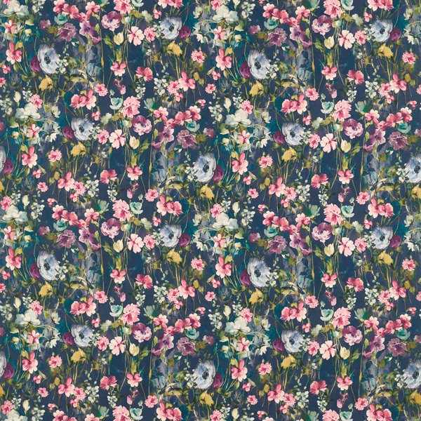 Wild Meadow Multi Linen Fabric by Clarke & Clarke