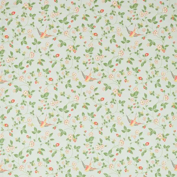Wild Strawberry Dove Linen Fabric by Clarke & Clarke