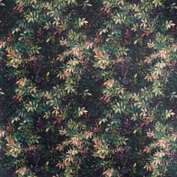 Congo Amethyst/Emerald Fabric by Clarke & Clarke