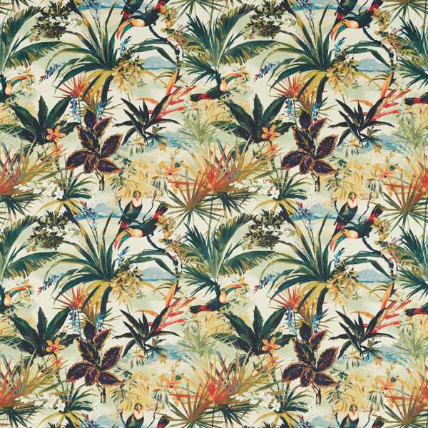 Toucan Antique Fabric by Clarke & Clarke