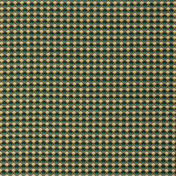 Lyra Teal/Citrus Fabric by Clarke & Clarke