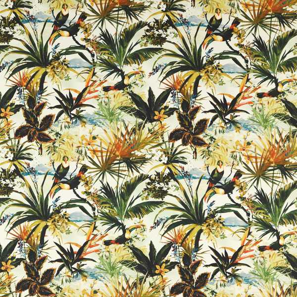 Toucan Outdoor Antique Fabric by Clarke & Clarke