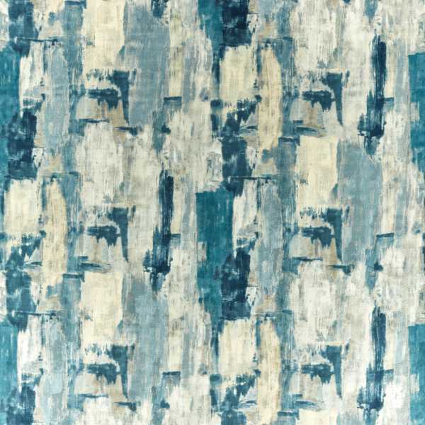 Lagna Denim/Linen Fabric by Clarke & Clarke