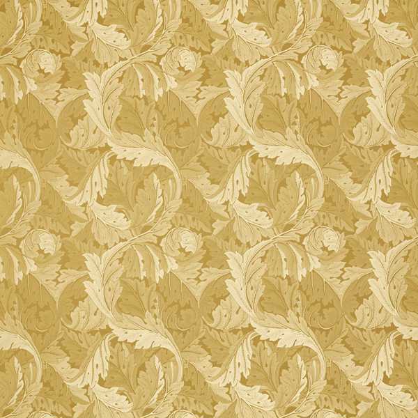 Acanthus Jacquard Gold Fabric by Clarke & Clarke