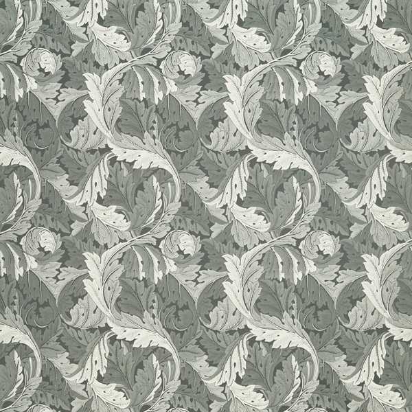 Acanthus Jacquard Slate Fabric by Clarke & Clarke