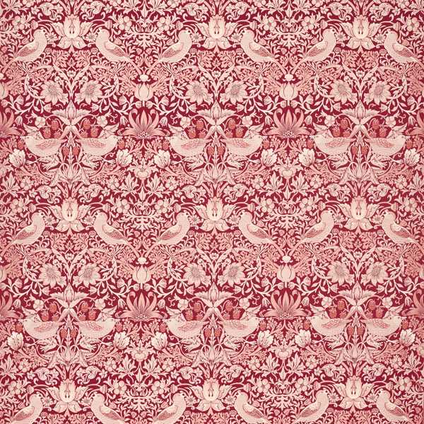 Strawberry Thief Jacquard Plum Fabric by Clarke & Clarke