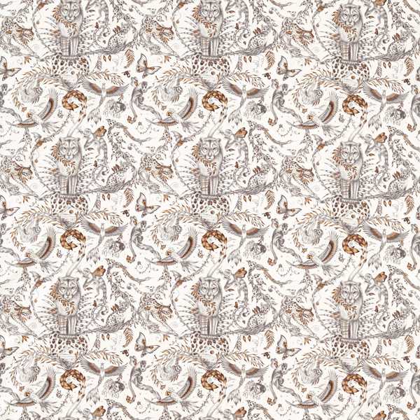 Bosque Dreams Bronze Fabric by Clarke & Clarke