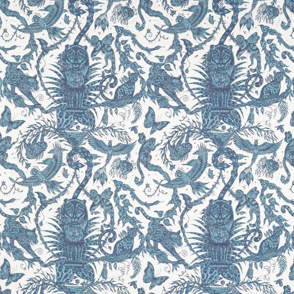 Bosque Dreams Jacquard Ink Fabric by Clarke & Clarke