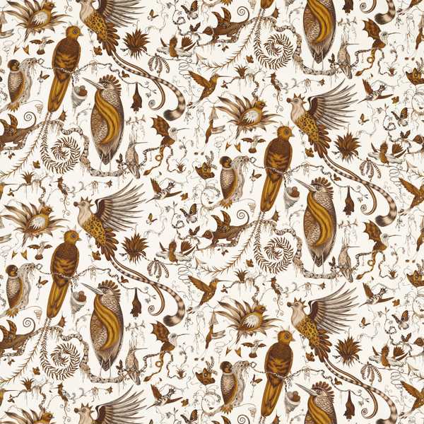 Quetzal Gold Fabric by Clarke & Clarke