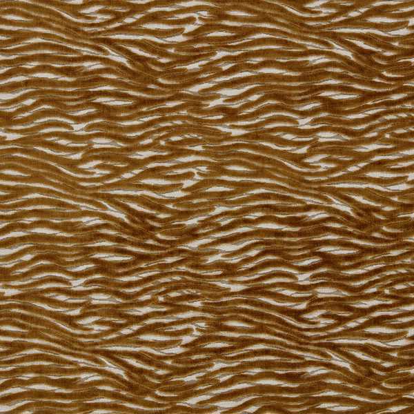 Wildstripe Bronze Fabric by Clarke & Clarke