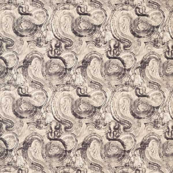 Hatoum Jacquard Noir Fabric by Clarke & Clarke