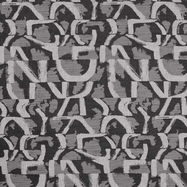 Piero Jacquard Noir Fabric by Clarke & Clarke