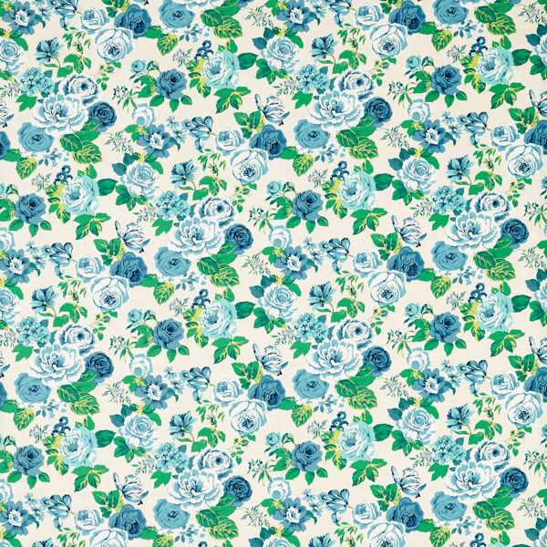 Genevieve Cobalt Fabric by Clarke & Clarke