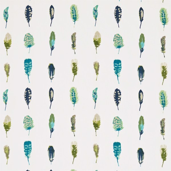 Limosa Lagoon / Zest / Gooseberry Fabric by Harlequin