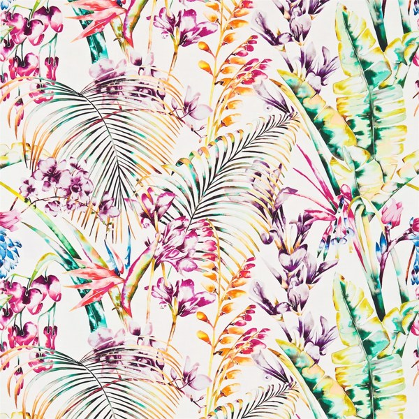 Paradise Papaya / Flamingo / Apple Fabric by Harlequin