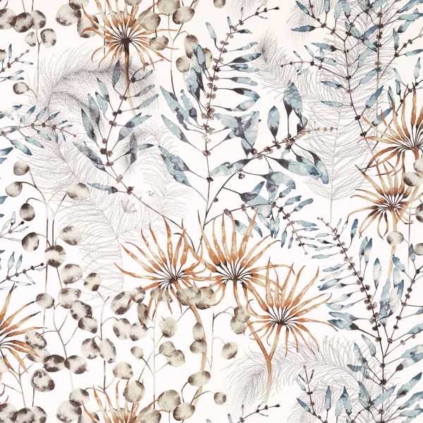 Postelia Amber/Slate Fabric by Harlequin