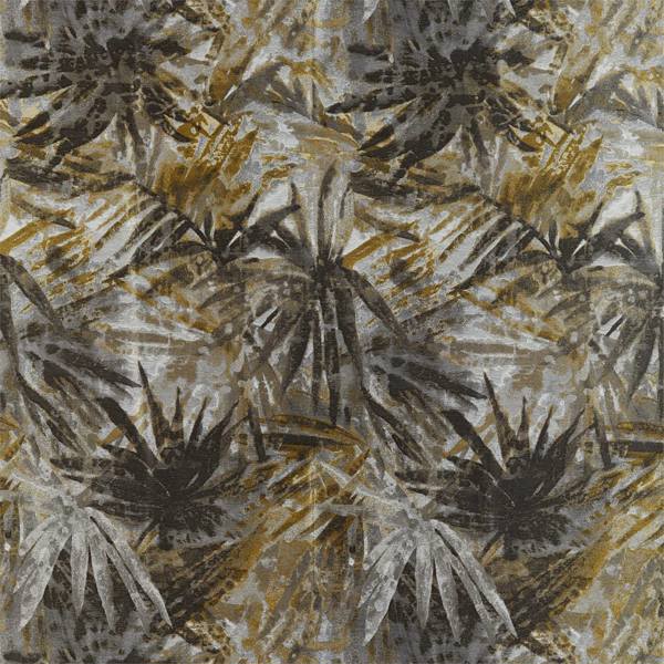 Celadon Saffron / Charcoal / Steel Fabric by Harlequin